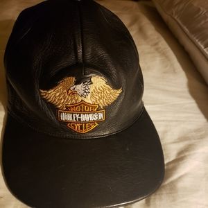 Harley Davidson Leather Cap
